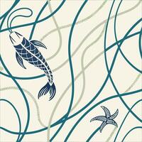 Abstract Graphic Texture Line Pattern Design Textile Wallpaper vector