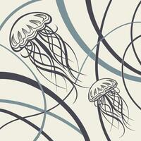 Minimal and Artistic Line Pattern Design with Abstract Graphic Texture vector