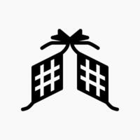 Design Illustration graphic of rice cake icon with glyph style. Suitable for UI, mobile design, web design, etc. vector