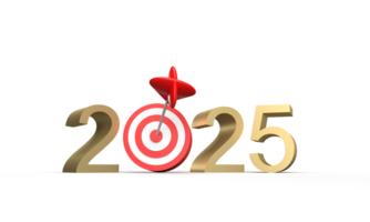 2025 text number font golden color dart red white color new year strategy business idea success beginning challenge planning aspiration financial 2025 new year calendar strategy business goal png