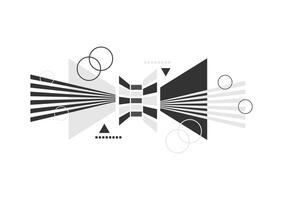 Black and white geometric abstract on a white background. For banner, website, and cover book. vector