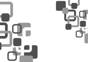 Black and white geometric square abstract on a white background. For banner, website, and cover book. vector