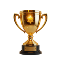 Glimmering Golden Trophy Award Winner Achievement Success Celebration Prize Competition Victory png