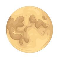Illustration of full moon vector
