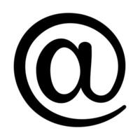 At Symbol, at email symbol internet online communication vector