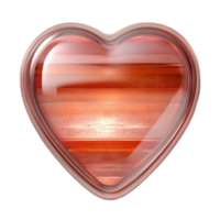 charming heart shaped icon with subtle, delicate design featuring warm, layered colors. This unique piece evokes feelings of love and affection, perfect for various creative projects png