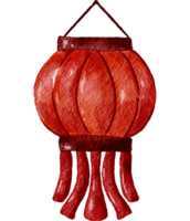 Red lanterns light up on Chinese New Year with the color red symbolizing good luck and joy. png