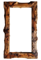 Wooden frame on a transparent background png