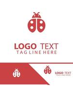 Dot Flight Ladybug logo vector