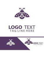 Bug Glimmer Ladybug logo vector
