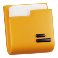 3d rendering general user interface icon concept. 3d render files icon png