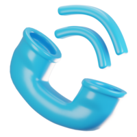 3d rendering general user interface icon concept. 3d render calling icon png