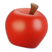 3d rendering autumn icon concept. 3d render apple icon png