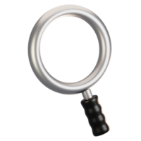 3d rendering general user interface icon concept. 3d render search icon png