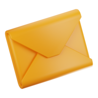 3d rendering general user interface icon concept. 3d render email icon png