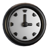 3d rendering general user interface icon concept. 3d render clock icon png