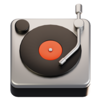 3d rendering general user interface icon concept. 3d render music icon png