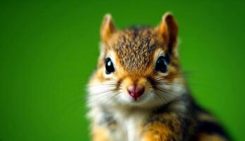 A close up of a small chipmunk looking at the camera video