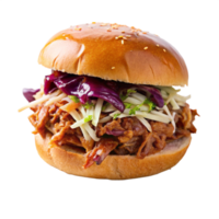 Classic cheeseburger design on transparent background for ads png
