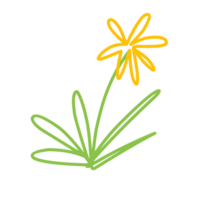 orange doodle art illustration png