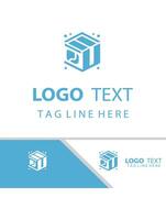 Box Pulse Logo Design vector
