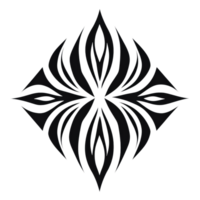 Elegant stencil design featuring sharp edges and bold cut out pattern, perfect for artistic projects and creative applications png