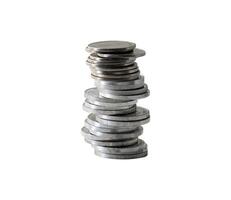 abstract stack of coin isolated element photo