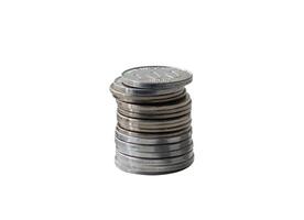 pile of coin isolated element photo