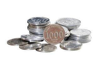 abstract coin isolated for economy design element photo