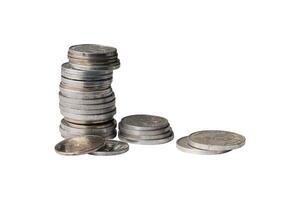 abstract stack of money for financial isolated element photo