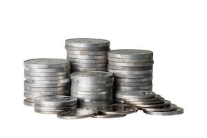 heap of coin isolated element photo