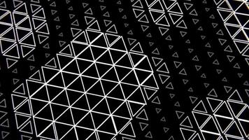 Abstract motion graphics Mosaic transition with black and white cracked soil texture. Monochrome animated background with destroying wall. Transition masks templates 4K. video