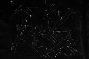 Abstract broken glass texture overlay for crime element photo