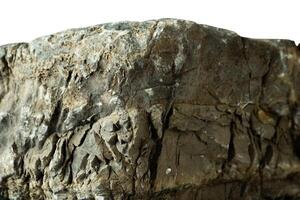 Natural rock cliff border isolated photo