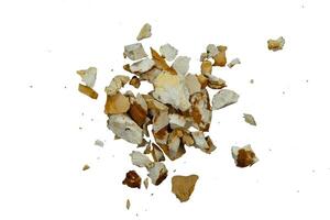 Pile of rock particle isolated photo