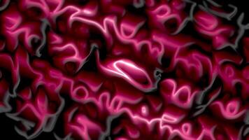 Abstract Fractal Liquid Pattern Background In Black And Scarlet Tones. video