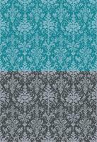 A black and white flower pattern with intricate floral and leaf designs, creating a classic and elegant aesthetic vector