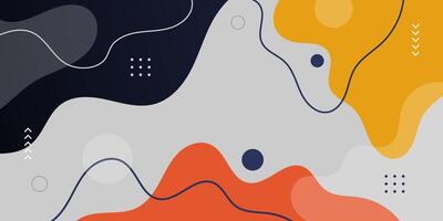 Colorful abstract background with fluid liquid pattern. Geometric simple design background. vector