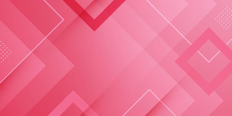 Abstract square background with gradient red soft color background. Simple overlap square shape and lines pattern design.