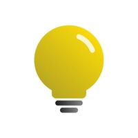 Light bulb gradient icon illustration. Lamp, idea, insight sign symbol vector