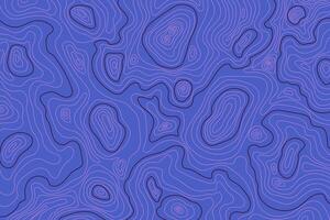 Topographic Map with Abstract Lines. Cartography texture with geographic mountain relief. Wavy abstract contour background with cartography texture vector