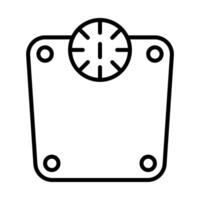 Weighing machine Line Icon Design vector