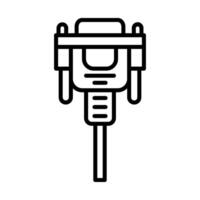 Vga cable Line Icon Design vector