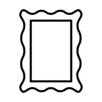 Frame black Line Icon Design vector