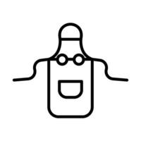 Apron line icon deisgn vector