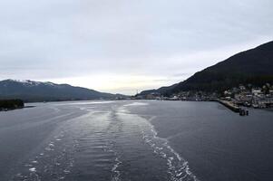 a last look sailing away from Ketchikan photo