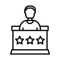 Reception Line Icon Design vector