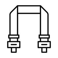 Camera strap Line Icon Design vector