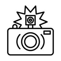 Flash Line Icon Design vector
