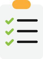 Clipboard Wellness Document List vector